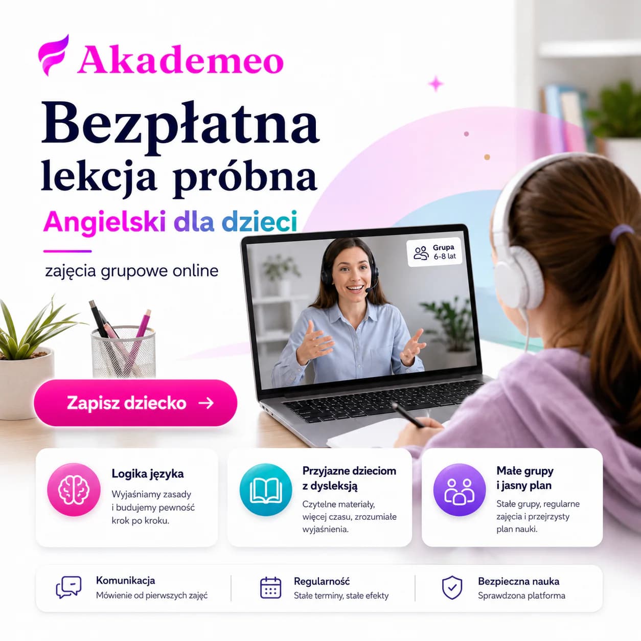 bezpłatna lekcja próbna z angielskiego dla dzieci