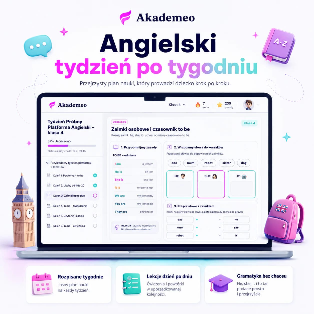 Platforma do nauki angielskiego klasa 8- bezpłatny dostęp próbny
