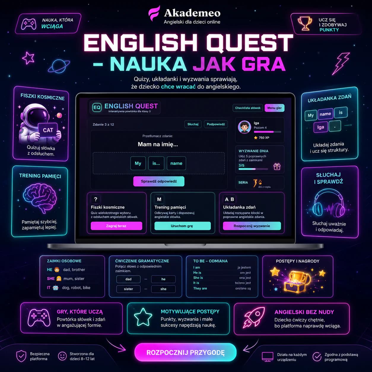 Platforma do nauki angielskiego klasa 8- bezpłatny dostęp próbny