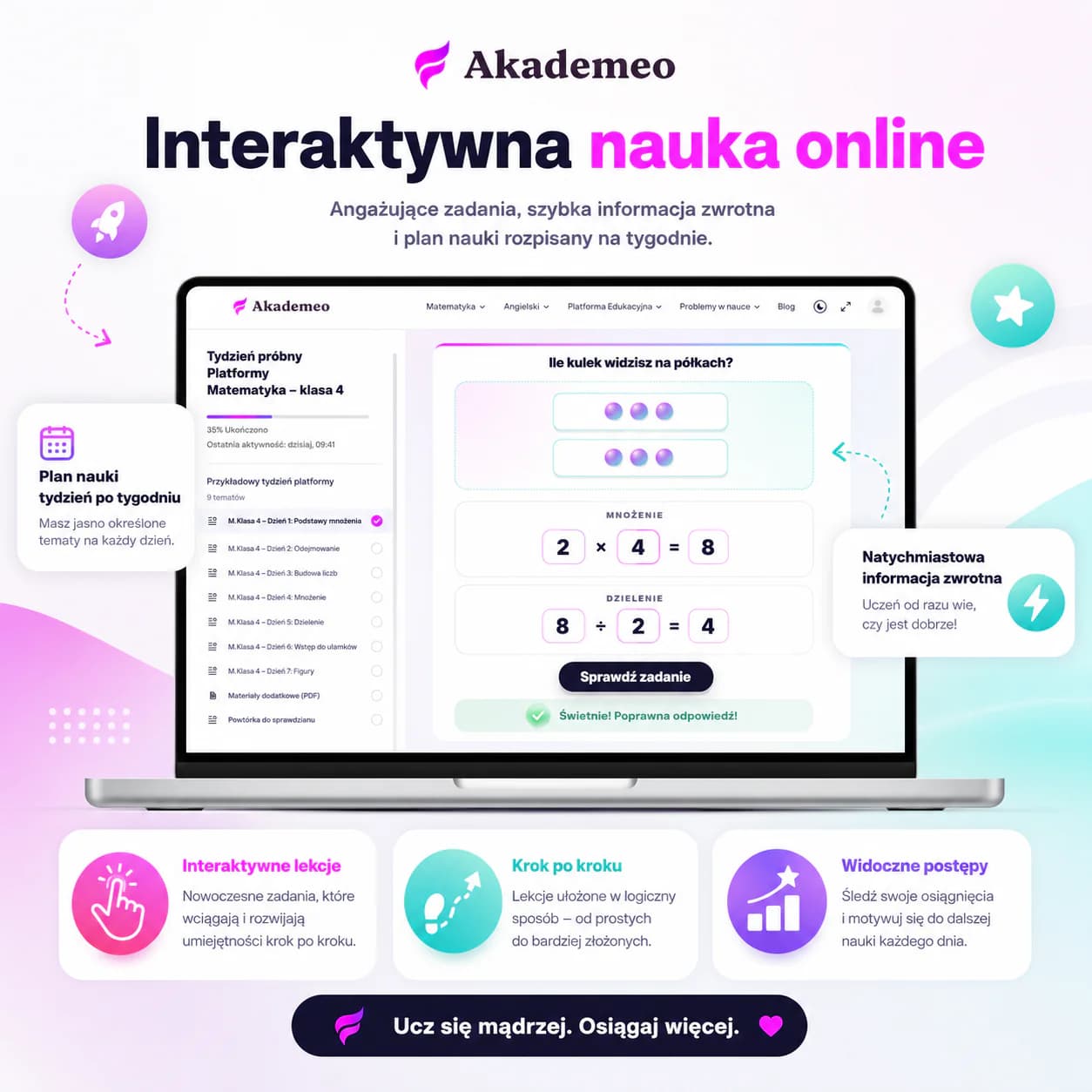 Platforma do nauki matematyki klasa 7 – bezpłatny dostęp próbny